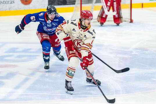 Oskarshamns Joni Ikonen och Kalmars Peter DiLiberatore