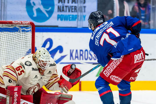 Kalmars målvakt Jacob Crespin och Oskarshamns Filip