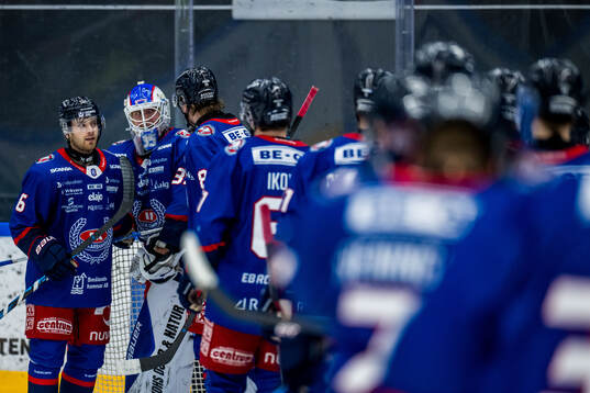 Oskarshamns spelare jublar