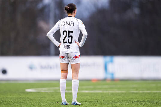 Nora Mjøs of Åsane looks dejected