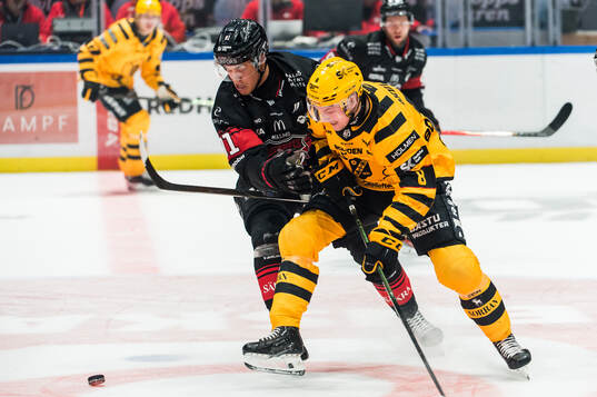Malmö Redhawks Axel Sundberg och Skellefteås Oliver