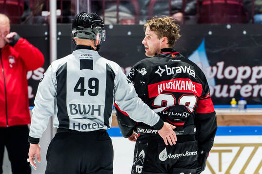 Malmö Redhawks Janne Kuokkanen reagerar