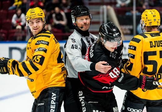 Skellefteås Max Krogdahl och Malmö Redhawks Lauri