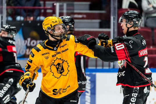 Skellefteås Arvid Lundberg och Malmö Redhawks William Von