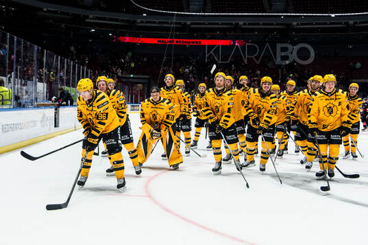 Skellefteås spelare jublar