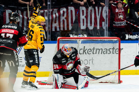 Skellefteås Rickard Hugg jublar