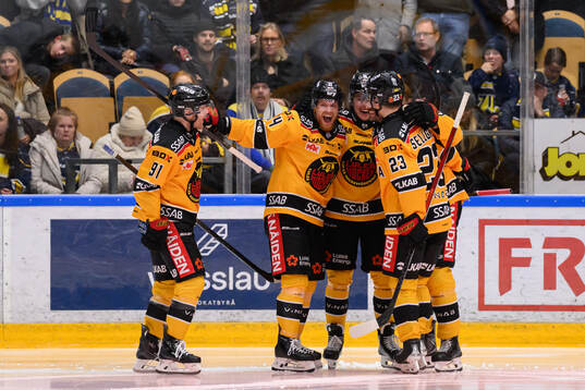 Luleås spelare jublar