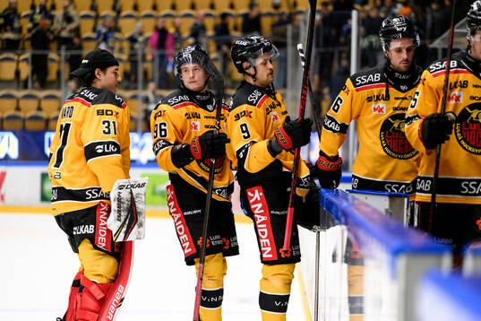 Luleås spelare jublar