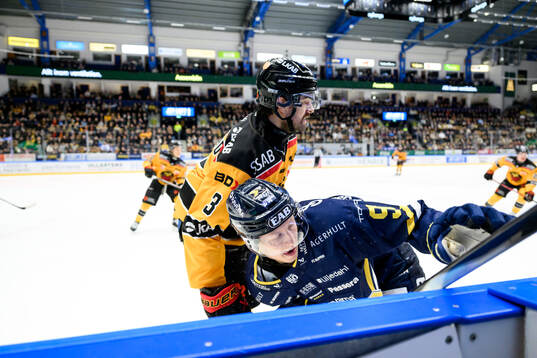 HV71s Aleksi Heponiemi och Luleås Frederic Allard