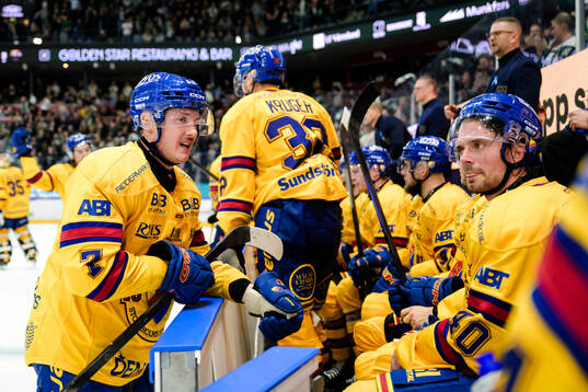 Djurgårdens Joseph Snively och Jacob Josefson deppar