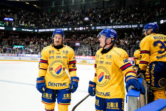 Djurgårdens Charles Hudon och Joseph Snively deppar