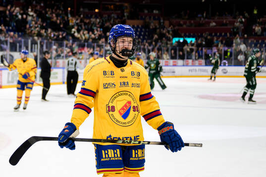 Djurgårdens Viggo Björck deppar