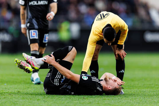 IFK Norrköpings Kevin Höög Jansson har ont