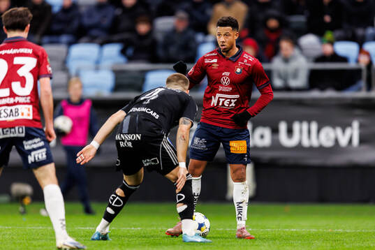IFK Norrköpings Amadeus Sögaard och Örgrytes Tobias Sana