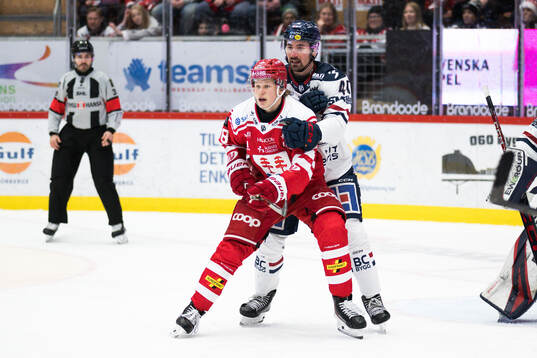 Timrås Eddie Genborg och Linköpings David Bernhardt