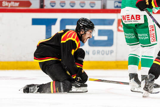 Brynäs Bobby Trivigno jublar