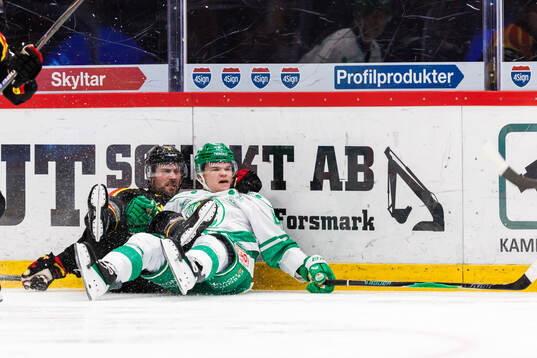 Brynäs Johan Larsson och Rögles Karson Kuhlman