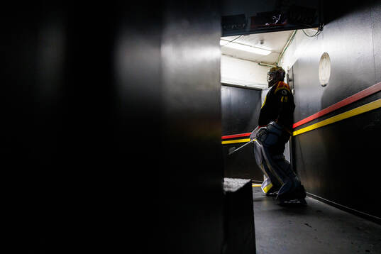 Brynäs målvakt Damian Clara