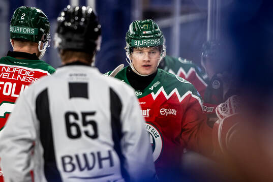 Frölundas Max Lindholm jubel 1-2