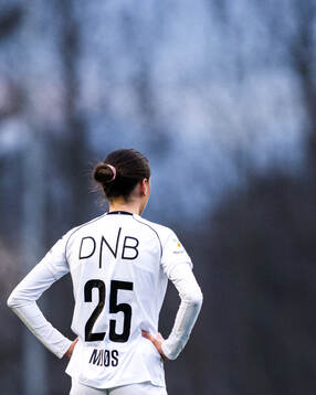 Nora Mjøs of Åsane looks dejected