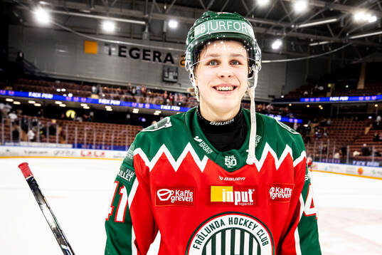 Frölundas Ivar Stenberg jublar
