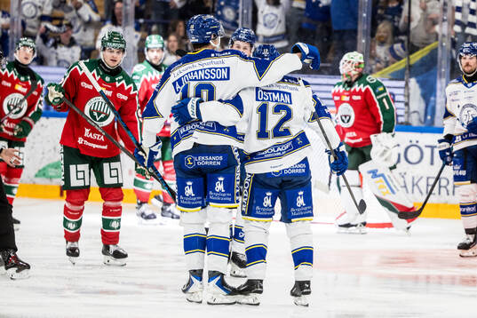 Leksands Kalle Östman jublar