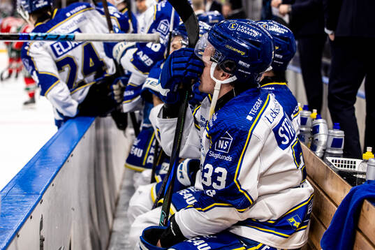 Leksands Olle Strandell deppar