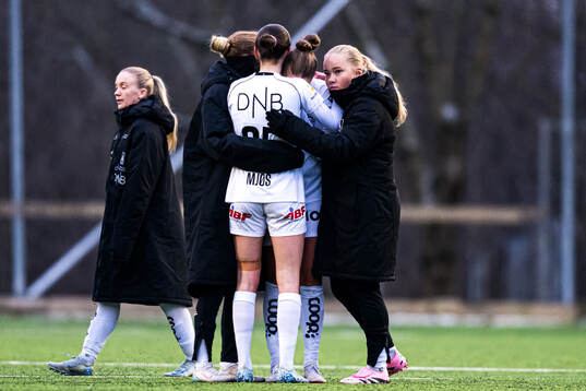 Nora Mjøs of Åsane looks dejected