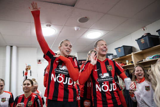 Brommapojkarnas Frida Thörnqvist och Louise Lillbäck