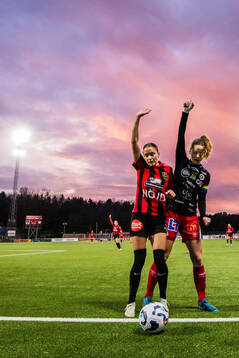 Brommapojkarnas Vera Blom och KIF Örebros KIF Örebros