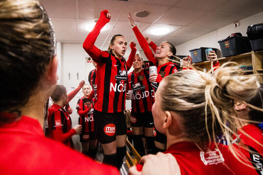 Brommapojkarnas Frida Thörnqvist och Louise Lillbäck