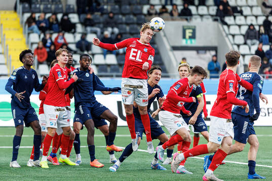 Norrbys Vidar Svendsén fotbollsmatchen i kvalet till