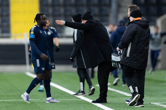 Utsiktens Kalipha Jawla och tränare Bosko Orovic
