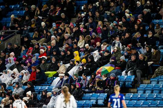 Spectators in the stands