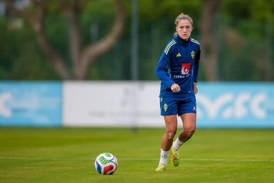 Filippa Angeldahl of the women's national football team of