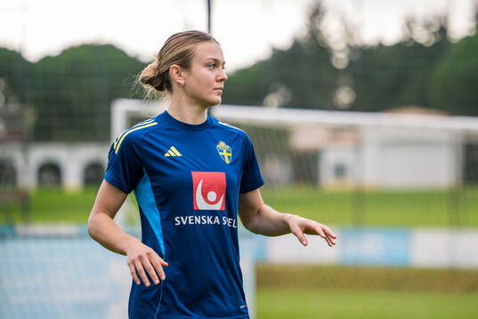 Beata Olsson of the women's national football team of