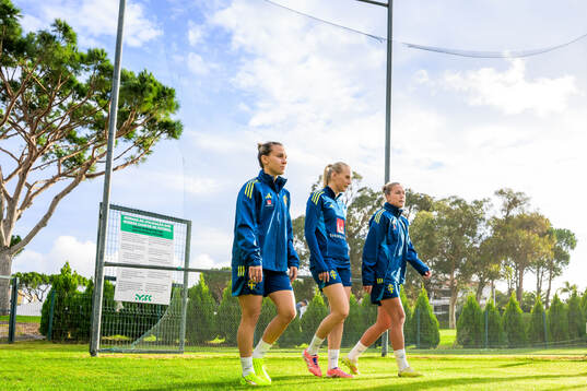 Julia Zigiotti Olme, Stina Blackstenius and Filippa