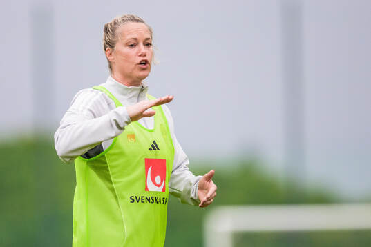 Assistant coach Johanna Almgren of the women's national