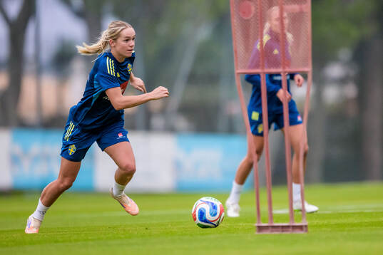 Hanna Lundkvist of the women's national football team of