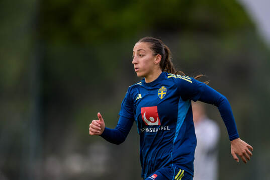 Rosa Kafaji of the women's national football team of Sweden