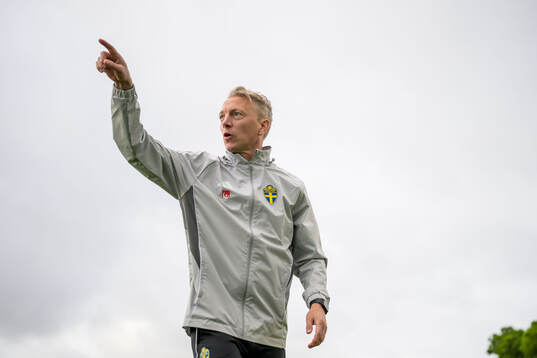 Assistant coach Niklas Egnell of the women's national