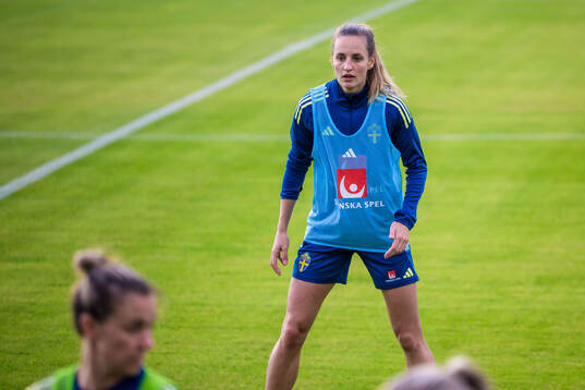 Nathalie Björn of the women's national football team of
