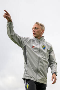 Assistant coach Niklas Egnell of the women's national