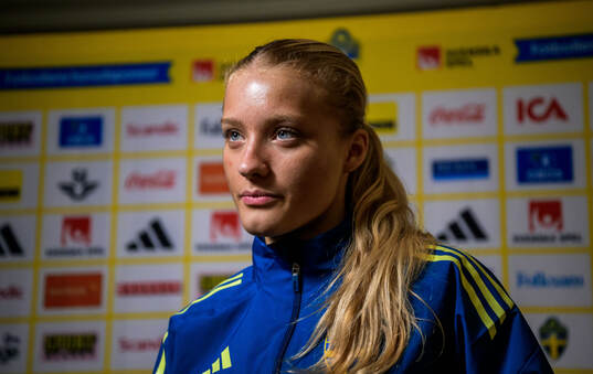 Smilla Holmberg of the women's national football team of