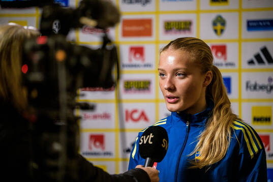 Smilla Holmberg of the women's national football team of