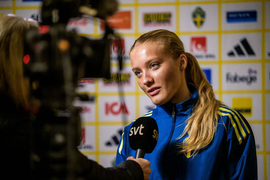 Smilla Holmberg of the women's national football team of