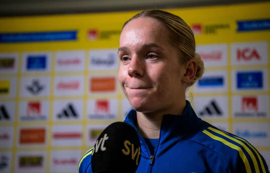 Hanna Lundkvist of the women's national football team of