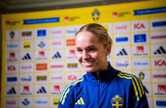 Hanna Lundkvist of the women's national football team of