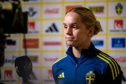 Hanna Lundkvist of the women's national football team of