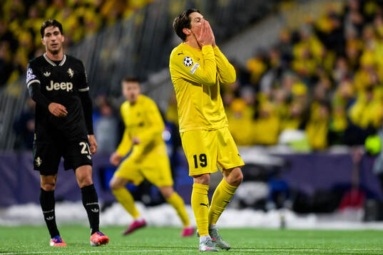 Sondre Brunstad Fet of Bodø/Glimt looks dejected